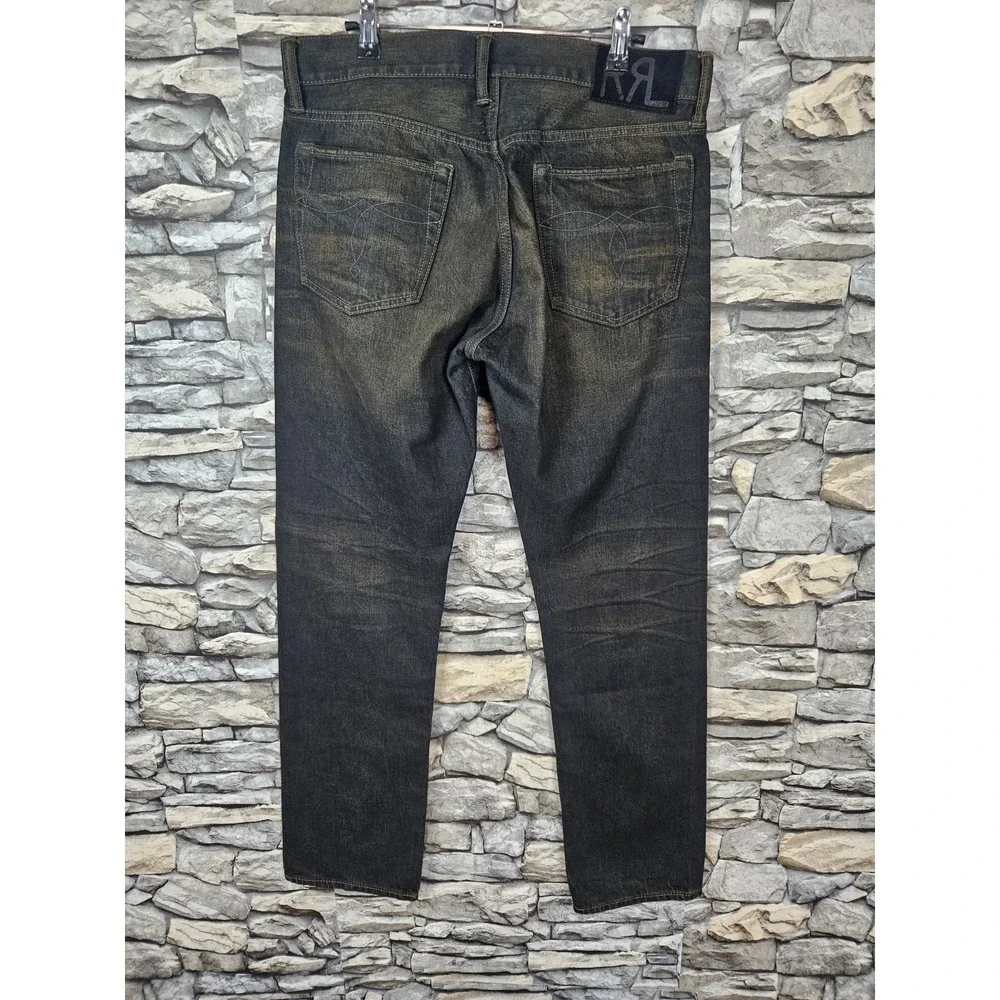 RRL Ralph Lauren Men's Slim Fit Shuttle Woven Sanforized Selvedge Jeans 32x30